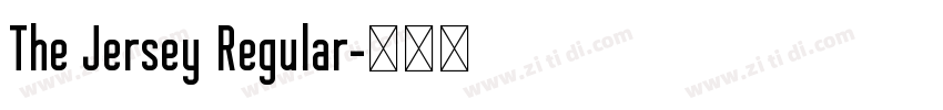 The Jersey Regular字体转换